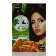 Краска на основе хны, коричневая 4,0 / Vatika Hair Colour Powder / 60 г (6 пакетиков по 10 г)