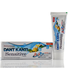 Зубная паста Сенситив для чуствительных зубов, Dant Kanti, Sensitive 3 in 1, Patanjali 50g 