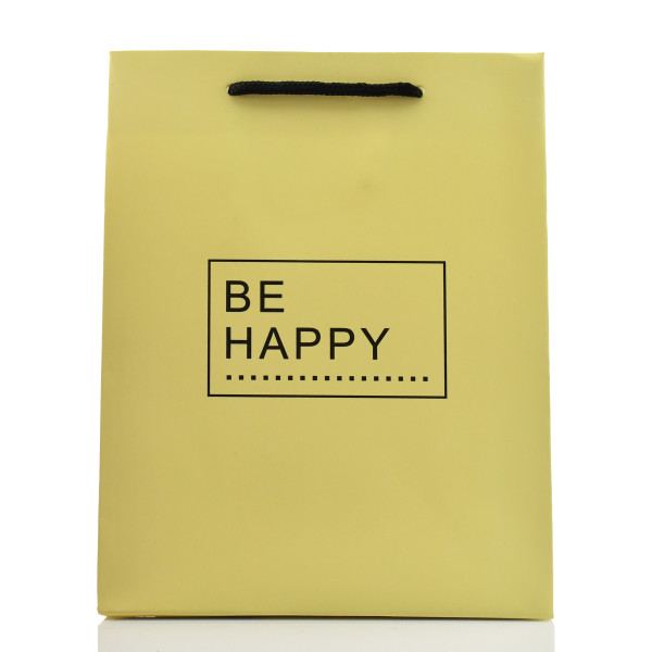Подарочный пакет Be Happy 23*18*10 см - 109