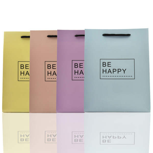 Подарочный пакет Be Happy 23*18*10 см - 109