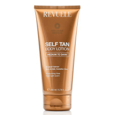 Лосьон для автозагара тела от среднего до темного, Body Lotion Self Tan, Revuele, 200 ml