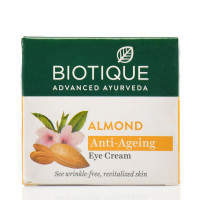 Крем для кожи вокруг глаз Био Миндаль Biotique, Bio Almond eye cream 15 г - питание, увлажнение