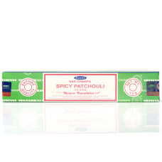 Аромапалочки Благовония пыльцовые Спайси ПАЧУЛИ, Сатья Satya Spicy PATCHOULI 15 г