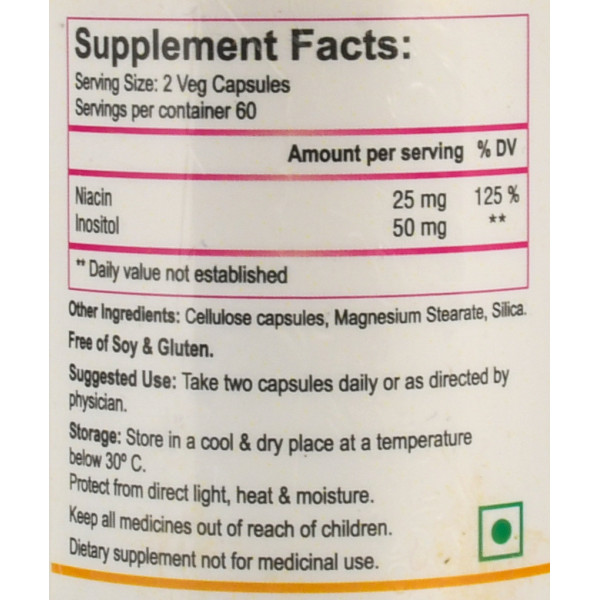 Ниацин Витамин B3 Биотрекс Niacin Biotrex 60 Veg capsules