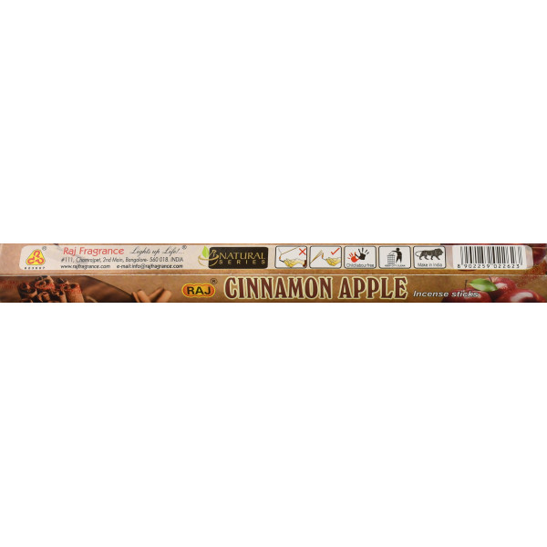 Угольные аромапалочки "Корица Яблоко" Cinnamon Apple, Raj, 20 шт– создайте атмосферу уюта и гармонии в вашем доме!