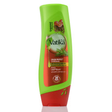 Кондиционер Ватика ЗАЩИТА ЦВЕТА, DABUR VATIKA Grapeseed and Rosemary oil CONDITIONER , 360 мл масло виноградных косточек, розмарин
