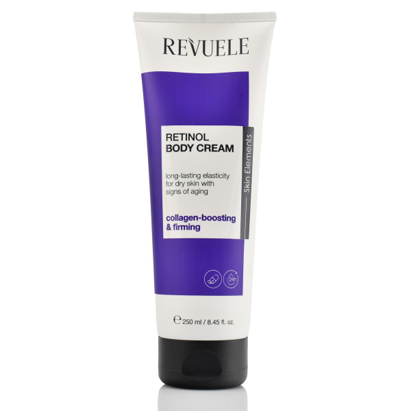 Крем для тела с ретинолом, стимуляция коллагена и подтягивания, Retinol Body cream, Revuele, 250 ml