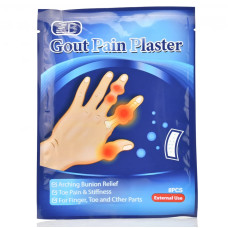 Пластырь от боли, падагра, артрит...Gout Pain Plaster 7 *10см, Zhoukou Huadong 8шт