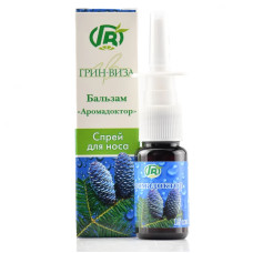 Назальный спрей Аромадоктор противовирусный, ринит, синусит, насморк, Green Visa, 15 ml