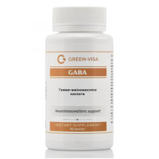 GABA гамма-аминомасляная кислота Green-visa 90 кап. для мозговой деятельности и нервной системы