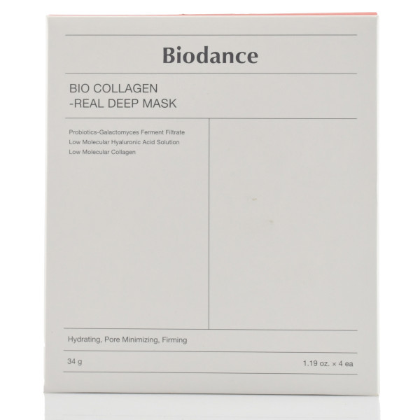 Зволожуюча антивікова гідрогелева нічна маска для обличчя Biodance Bio-Collagen Real Deep Mask, 34 г