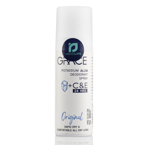 Натуральный дезодорант спрей алунит, кристалл, Spray Deodorant, Grace, 50 мл