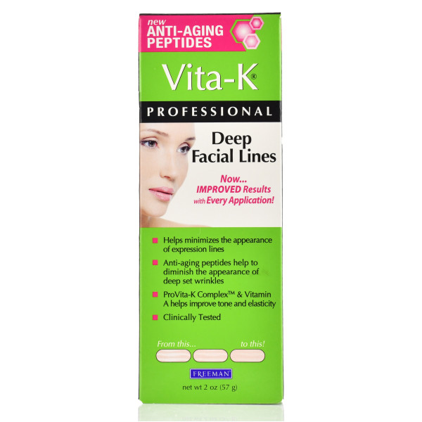 Крем для лица от глубоких морщин, Vita-K Deep Facial Lines, Freeman, 57g