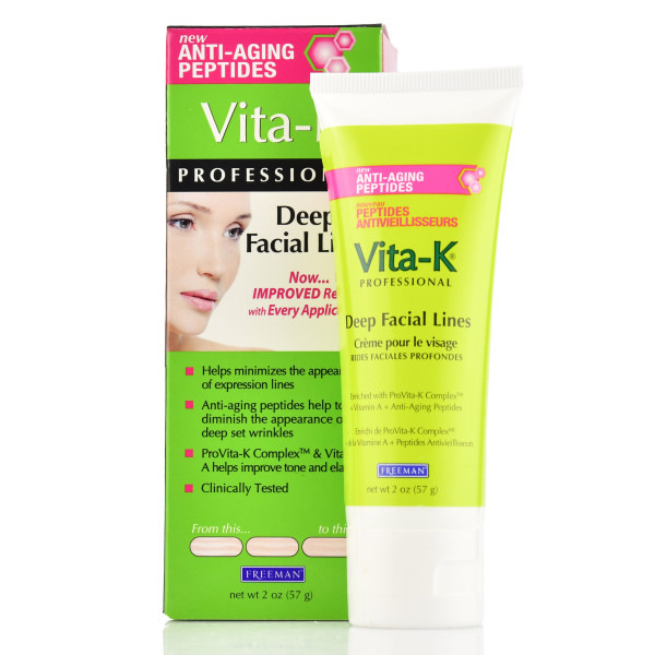 Крем для лица от глубоких морщин, Vita-K Deep Facial Lines, Freeman, 57g