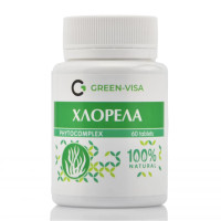 Хлорелла Green-visa 60таб омолодження, очищення, оздоровлення