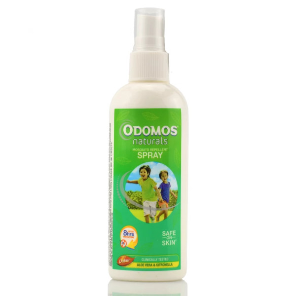 Аюрведический спрей от комаров, Natural Mosquitoes Repellent Spray, Odomos, Dabur, 100ml
