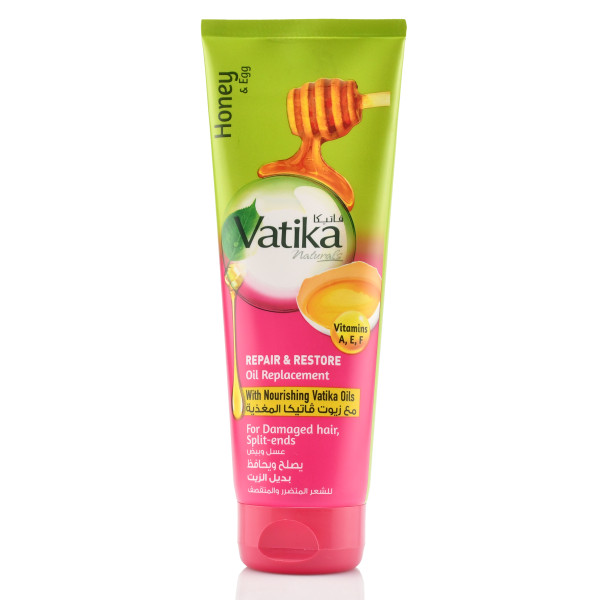 Незмивний крем для волосся для відновлення, Honey & Egg Vatika Repair Restore 200ml