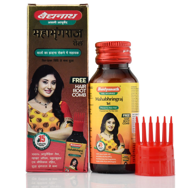 Масло для волосся, Махабринградж, Байдінах , Mahabhringraj oil, Вaidyanath , 50 ml