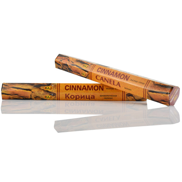 Аромапалочки индийские , Благовония, Корица, Cinnamon incense sticks, Raj в пачке 20шт