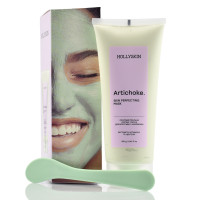 Охолоджуюча маска для боротьби з набряками, Зелена маска Артишок, Artichoke Skin Perfecting Mask, Hollyskin, 250 мл