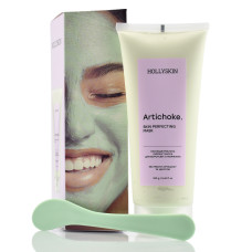 Охолоджуюча маска для боротьби з набряками, Зелена маска Артишок, Artichoke Skin Perfecting Mask, Hollyskin, 250 мл