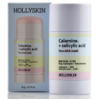 Маска-стік від прищів та висипань, Calamine+Salicylic Acid Face Stick Mask, Hollyskin, 50 г