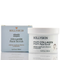 Скраб для лица с коллагеном, Collagen Face Scrub, Hollyskin, 100 мл
