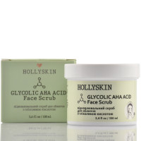 Скраб для обличчя з гліколевою кислотою, Glycolic Acid Face Scrub, Hollyskin, 100 мл