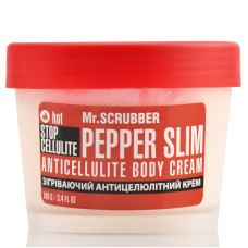 Согревающий антицеллюлитный крем для тела, Stop Cellulite Pepper Slim Anticellulite Body Cream, Mr.Scrubber, 100 г