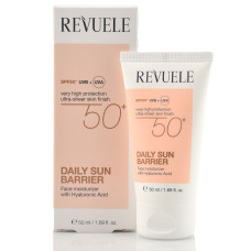 Увлажняющий солнцезащитный крем для лица с гиалуроном, SPF 50 Daily Sun Barrier, Revuele, 50 мл
