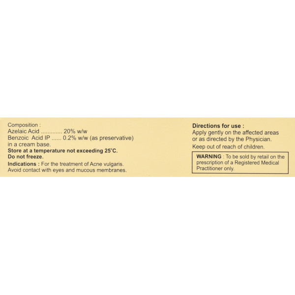 Азідерм крем 20%-прищі, вугрі, акне та постакне, Aziderm Acid Cream, 15 р.