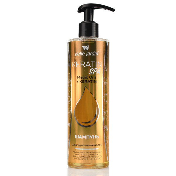 Шампунь для укрепления волос с комплексом масел, Shampoo Keratin Spa, Belle Jardin, 400 мл