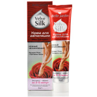 Крем для депиляции с экстрактом розы и протеинами шелка, Depilatory Cream, Belle Jardin, 125 ml