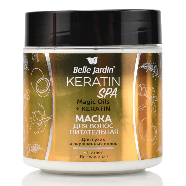 Питательная маска для волос с комплексом масел волос, Mask Keratin Spa, Belle Jardin, 450 ml
