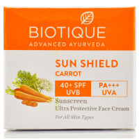 Біо Морква сонцезахисний крем для обличчя SPF 40 UVA/UVB Біотик Bio Carrot Biotique 50 g