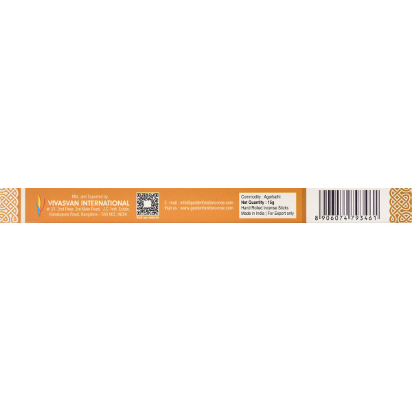 Аромапалочки Благовония пыльцовые, Mysore Sandal, Garden Fresh, 15g