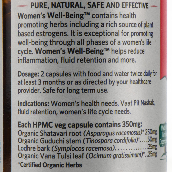 Для женщин женское благополучие Органик Индия Womens Well-Being Organic India 60 кап