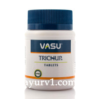 Пігулки для волосся Trichup Hair Vasu, 60 таб. - аюрведичний комплекс для живлення та зміцнення волосся