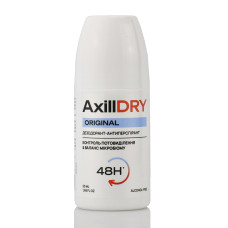 Шариковый дезодорант-антиперспирант AxillDRY Original 48 часов – эффективная защита от пота и длительная свежесть, 50 мл