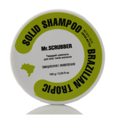 Твердый шампунь Mr.SCRUBBER Brazilian Tropic – натуральная очистка, увлажнение и укрепление волос, 100 г