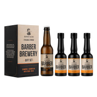 Подарочный пивной набор, подарочный мужской набор с пивом, Умань BARBER BREWERY Barber Blend × Уманьпиво