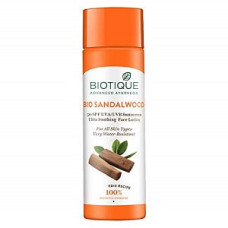 Лосьон Био сандал 50 SPF UVA/UVB Биотик /Biotique Bio-Sandalwood SPF 50+ UVA UVB Sunscreen Face & Body Sun Lotion / 120 мл