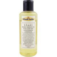 Массажное масло с алоэ вера, сандалом и миндалем / Herbal Massage Oil, Khadi /  210 мл