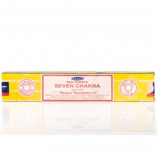 Аромапалочки Благовония индийские Семи Чакр Satya Nagchampa Seven Chakra Incense Sticks 15g