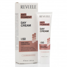 Солнцезащитный крем против пигментации SPF 50, Anti Pigment Day Cream, Revuele, 40 ml